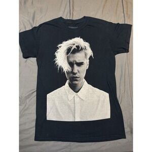 Justin Bieber Purpose Tour Size Small Black Concert Merchandise T-Shirt Tee